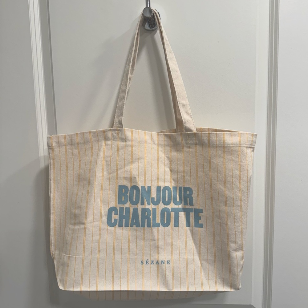 Sézane Bonjour Charlotte Tote Bag